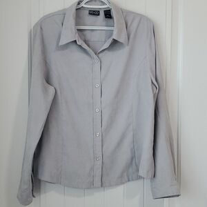NY&CO womans gray blouse, size XL